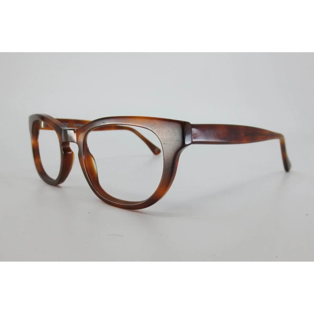 Frameri Magellan Tidal Eyeglasses Frames Brown Tortoise Handmade Italy 49-23-140